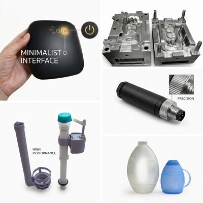 M12 Connector Housing Electronics Injection Molding Service IP67 Waterproof Custom Mold