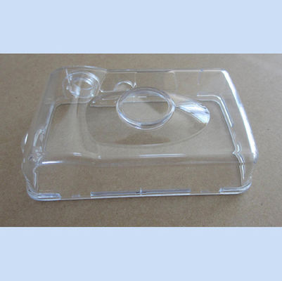 Single shot injection molding/Camera clear case/material PC Makrolon 2458 / Gloss clear finish/high polished