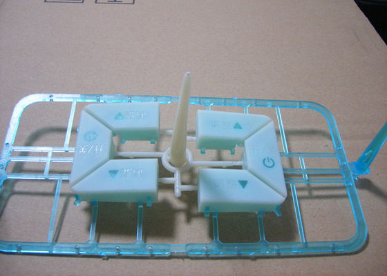Hot Runner / Cold Runner Dual Shot Injection Molding Electronic Button Making Use