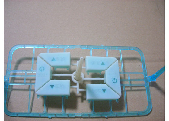 Hot Runner / Cold Runner Dual Shot Injection Molding Electronic Button Making Use