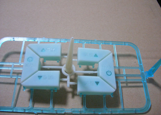 Hot Runner / Cold Runner Dual Shot Injection Molding Electronic Button Making Use