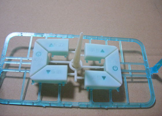 Hot Runner / Cold Runner Dual Shot Injection Molding Electronic Button Making Use