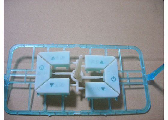 Hot Runner / Cold Runner Dual Shot Injection Molding Electronic Button Making Use