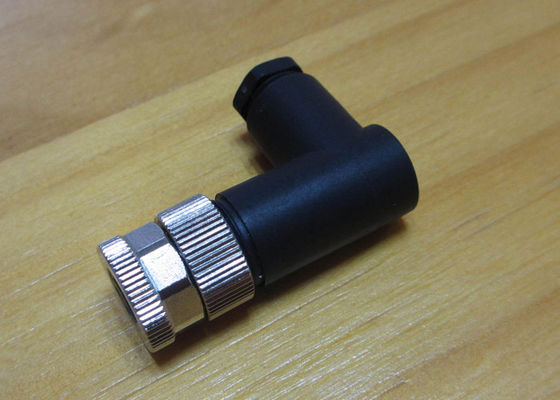 Custom Electronics Injection Molding For Assembled M8 M12 Female 90 Degree Connector
