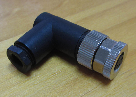 Custom Electronics Injection Molding For Assembled M8 M12 Female 90 Degree Connector