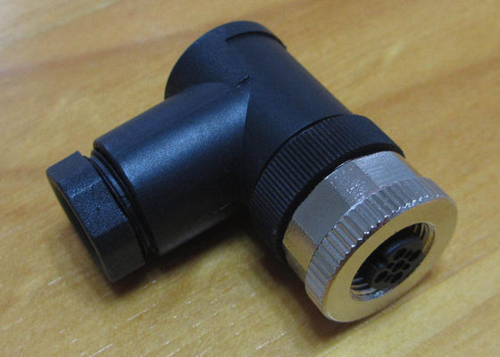 Custom Electronics Injection Molding For Assembled M8 M12 Female 90 Degree Connector