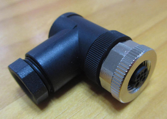 Custom Electronics Injection Molding For Assembled M8 M12 Female 90 Degree Connector