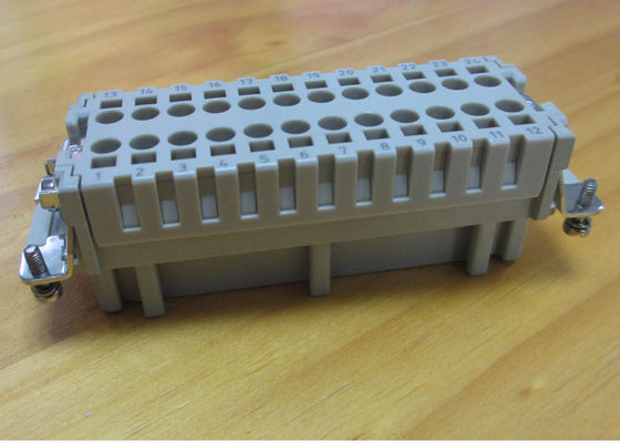 24 Pins Rectangle Male Connector Injection Molding Services , Electronic Injection Molding