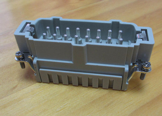 24 Pins Rectangle Male Connector Injection Molding Services , Electronic Injection Molding
