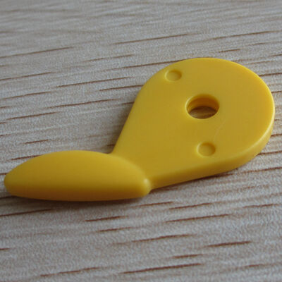 Customised blade holder injection molding components, yellow color, matt finish, single shot molding,