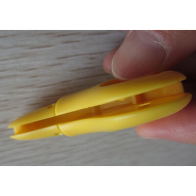 Customized Yellow Blade Holder with Matte Finish via Single Shot Injection Molding