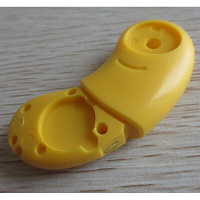 Customised blade holder injection molding components, yellow color, matt finish, single shot molding,
