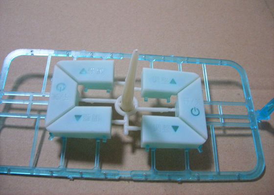 Hot Runner / Cold Runner Dual Shot Injection Molding Electronic Button Making Use
